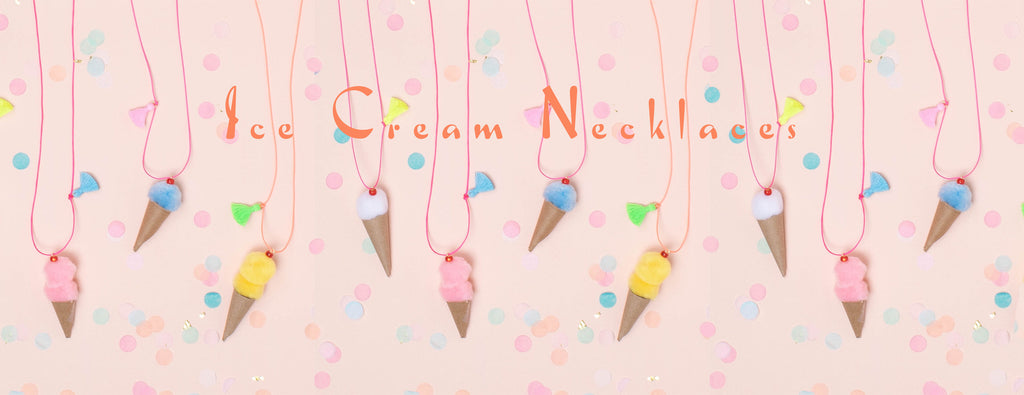 DIY - ICE CREAM NECKLACES