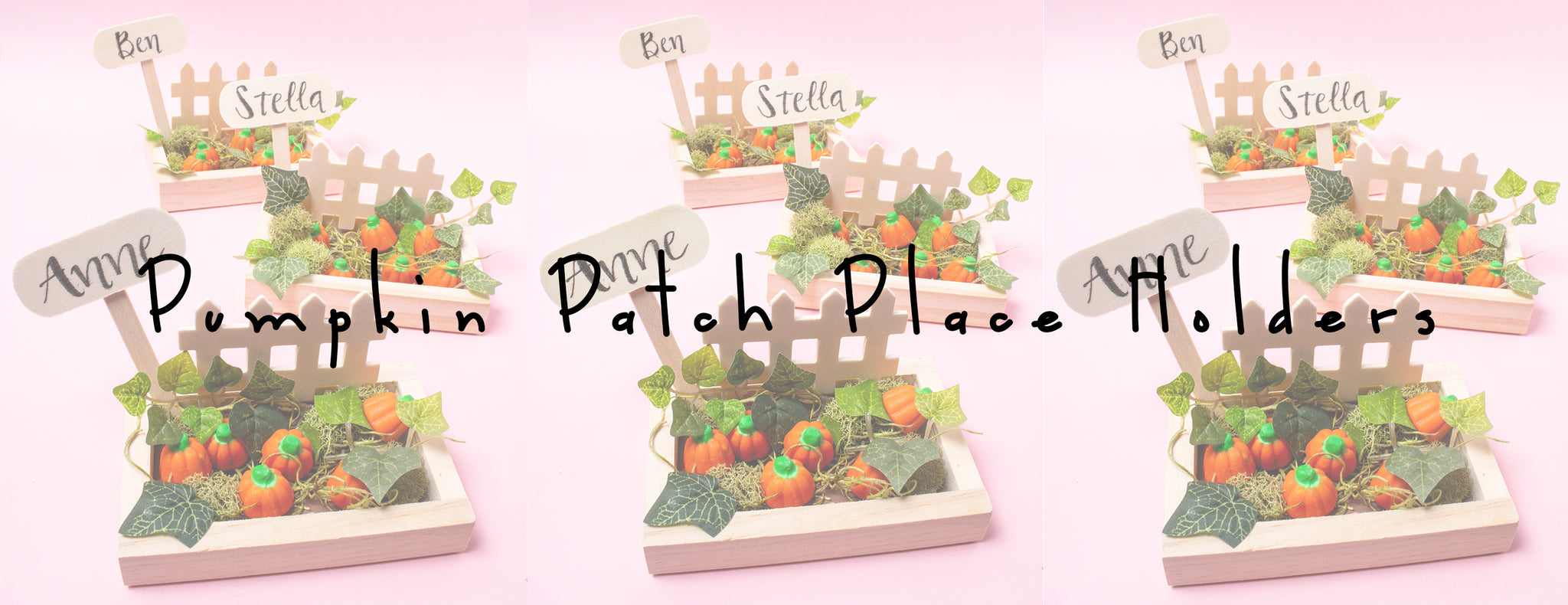 DIY - PUMPKIN PATCH PLACE HOLDERS