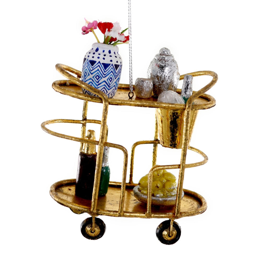 GLAM BAR CART ORNAMENT