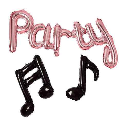 MUSICAL NOTES PARTY BALLOON GARLAND