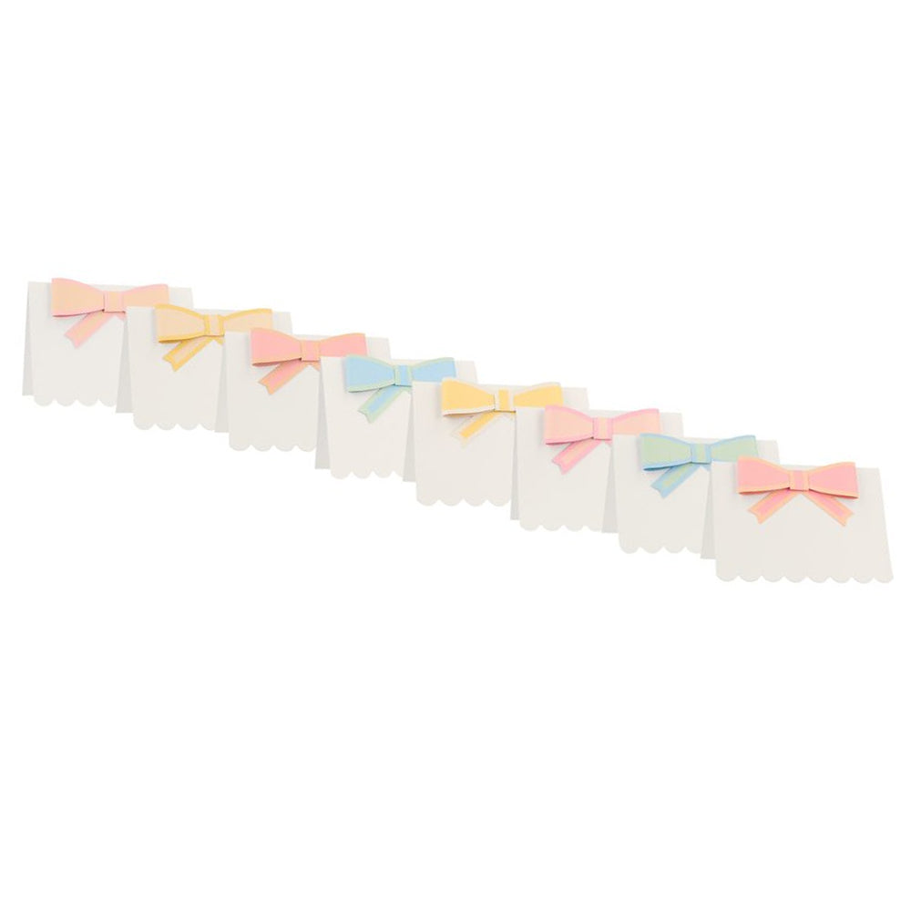 PASTEL BOW PLACE CARDS