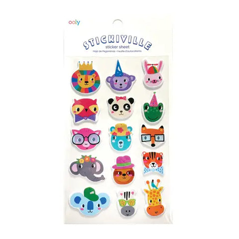 STICKIVILLE PUFFY PARTY ANIMAL STICKERS