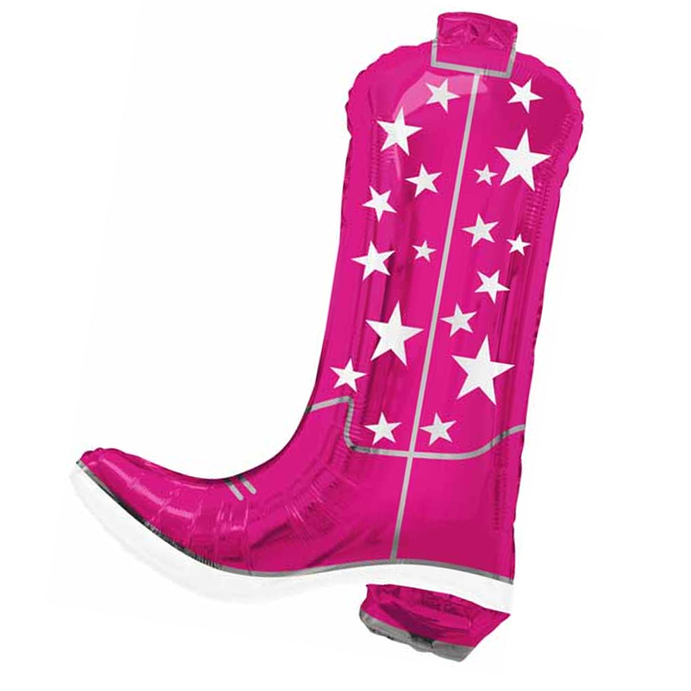 COWGIRLY BOOT FOIL BALLOON