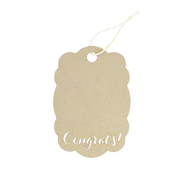 GIFT TAGS - KRAFT "Congrats!"