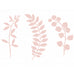 Pink Paper Leaf Cutouts