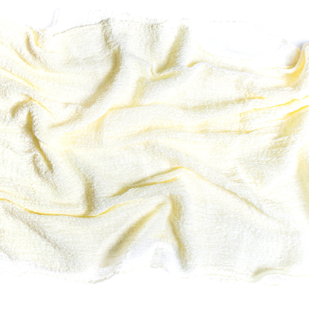 BUTTER YELLOW COTTON GAUZE TABLE RUNNER