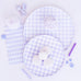 Check It Purple Lilac Dinner Plates Jollity & Co