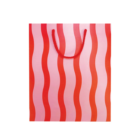 Fussy Stripe Gift Bag - The Social Type