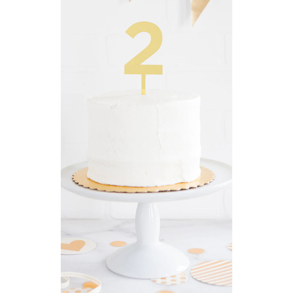 Gold Acrylic Number Topper - My Mind's Eye