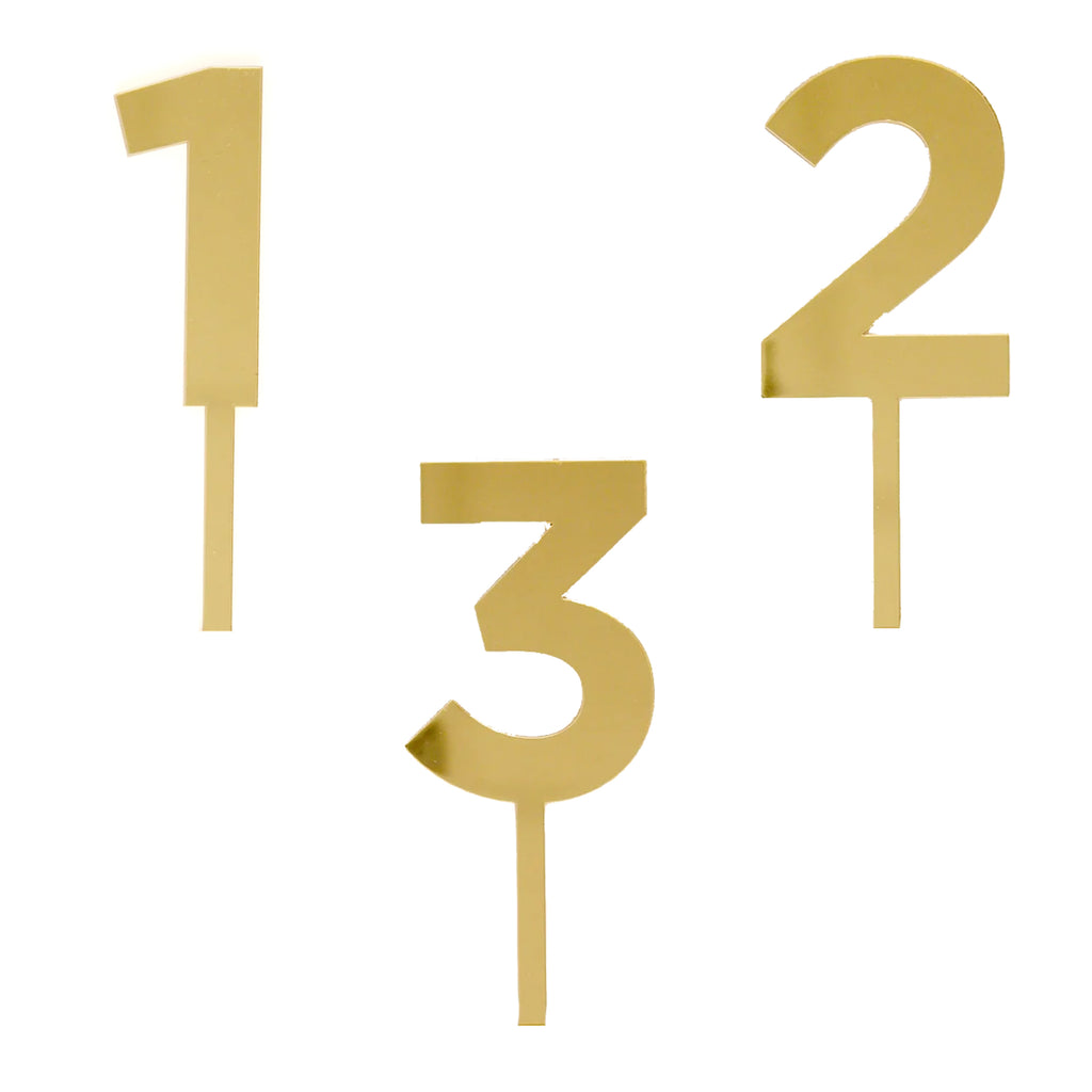 Gold Acrylic Number Topper - My Mind's Eye