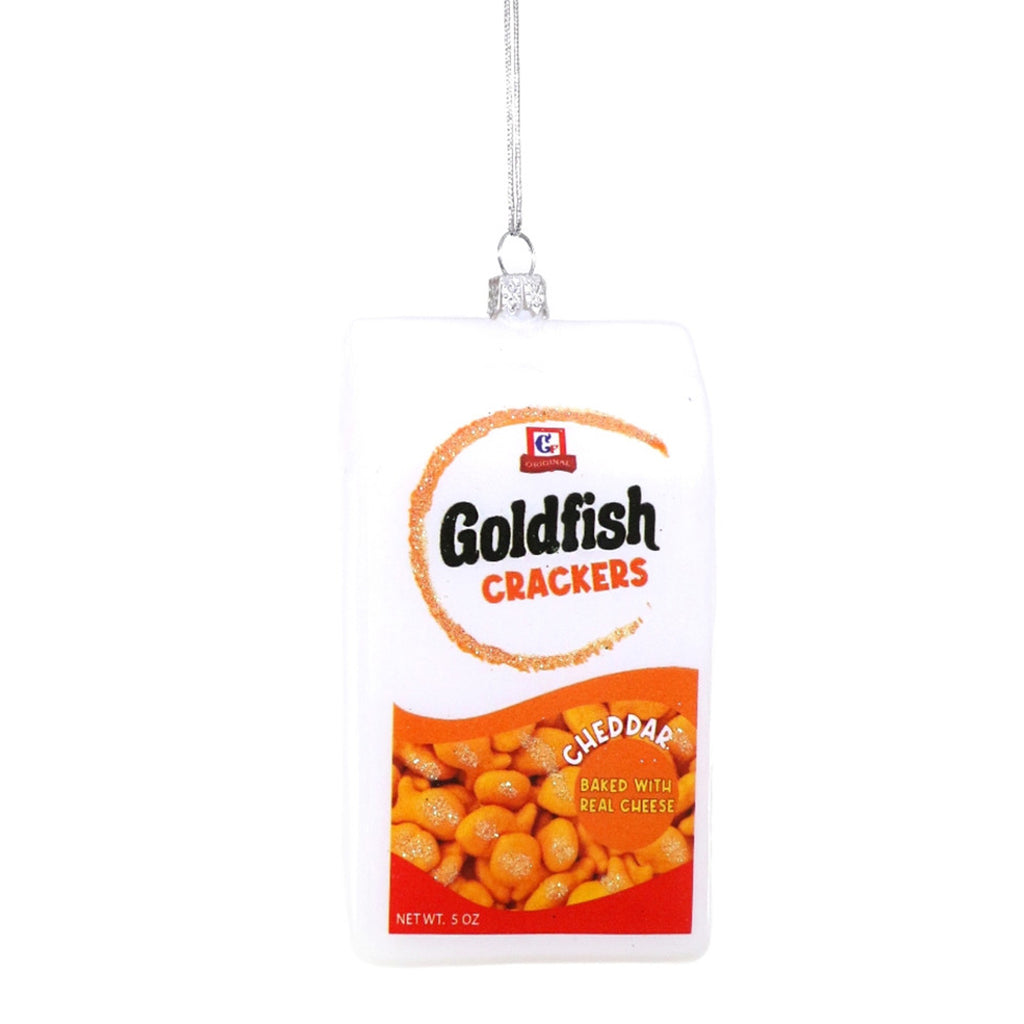 Goldfish Crackers Glass Ornament Cody Foster
