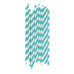TURQUOISE STRIPE STRAW