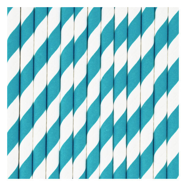 BLUE STRIPE STRAWS