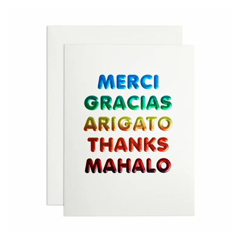 Thank You Languages Card - Boxed Set - The Social Type
