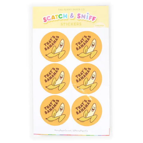 That's Bananas Scratch And Sniff Stickers - Penny Paper Co.
