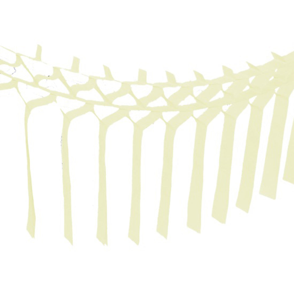 Ivory Tissue Streamer Garland