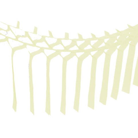 Ivory Tissue Streamer Garland