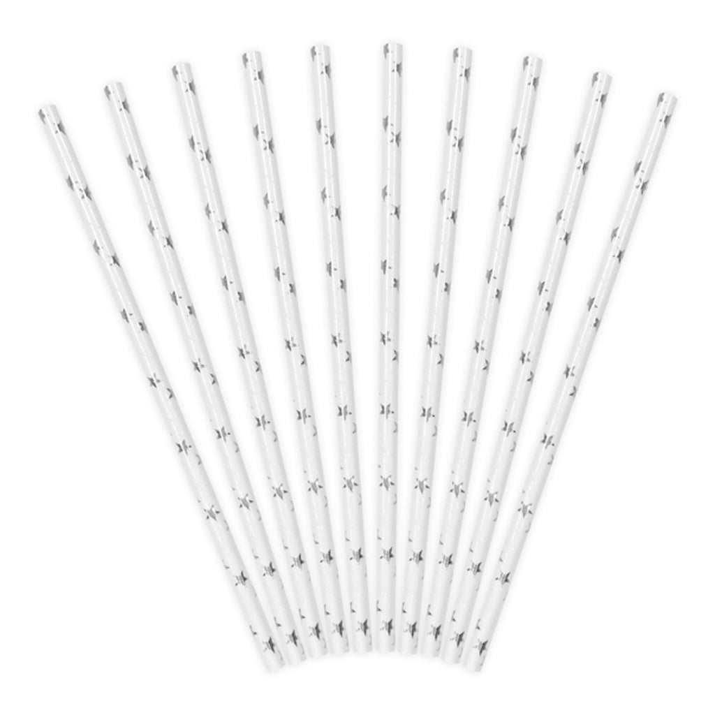 SILVER STARS STRAWS