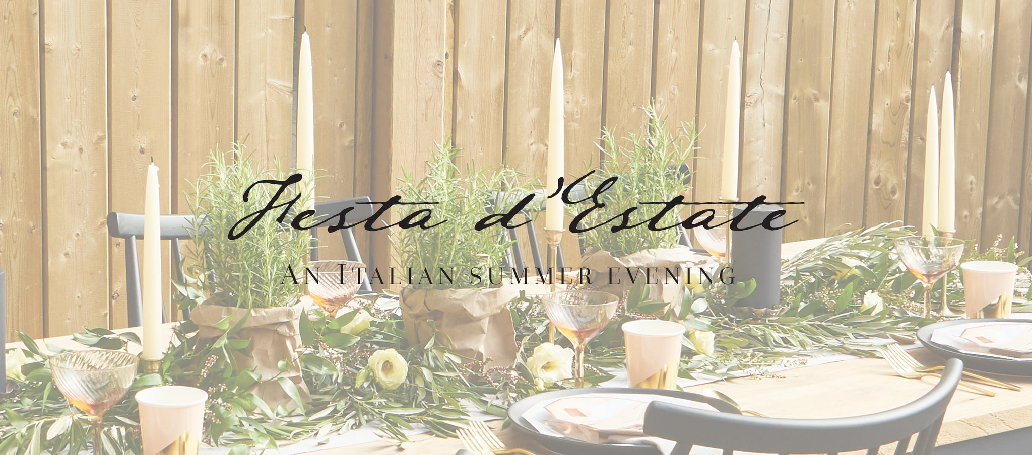 PARTY ET CIE EVENTS - AN ITALIAN SUMMER EVENING