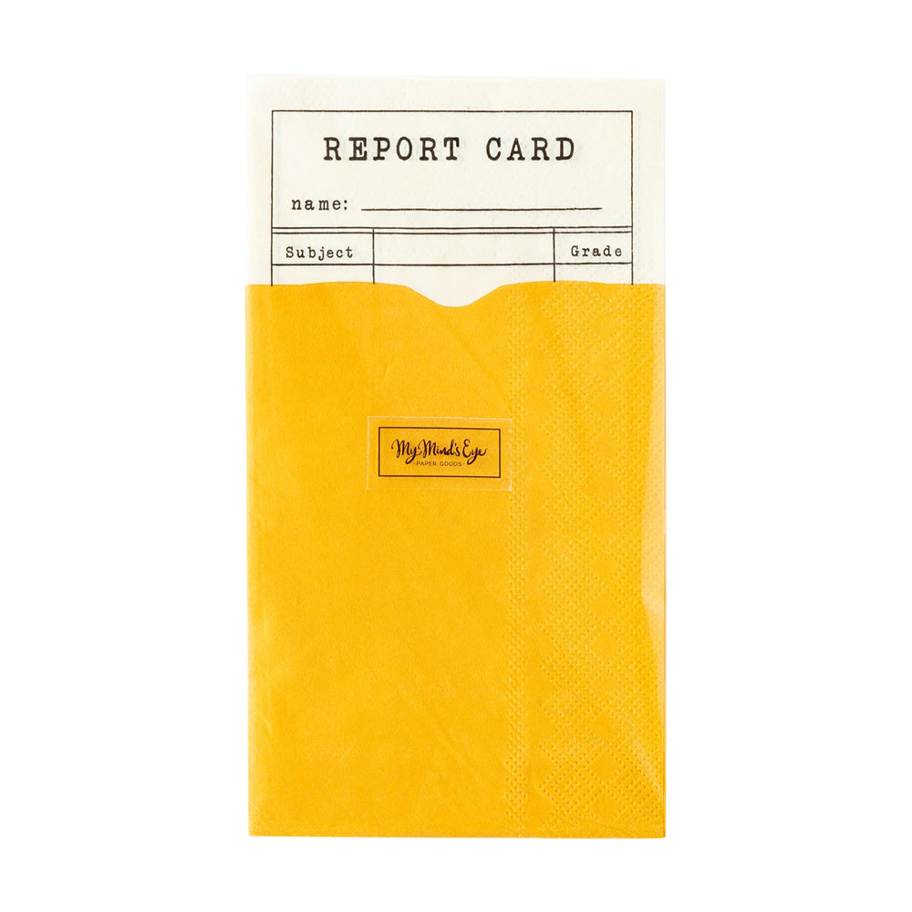 BACK TO SCHOOL REPORT CARD NAPKINS