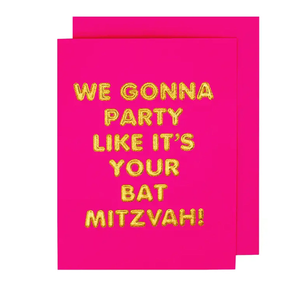 BAT MITZVAH PARTY CARD