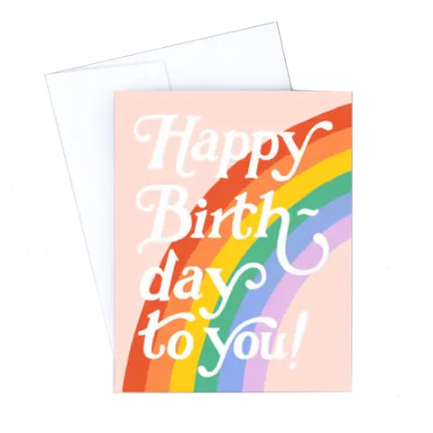 BIG RAINBOW BIRTHDAY CARD