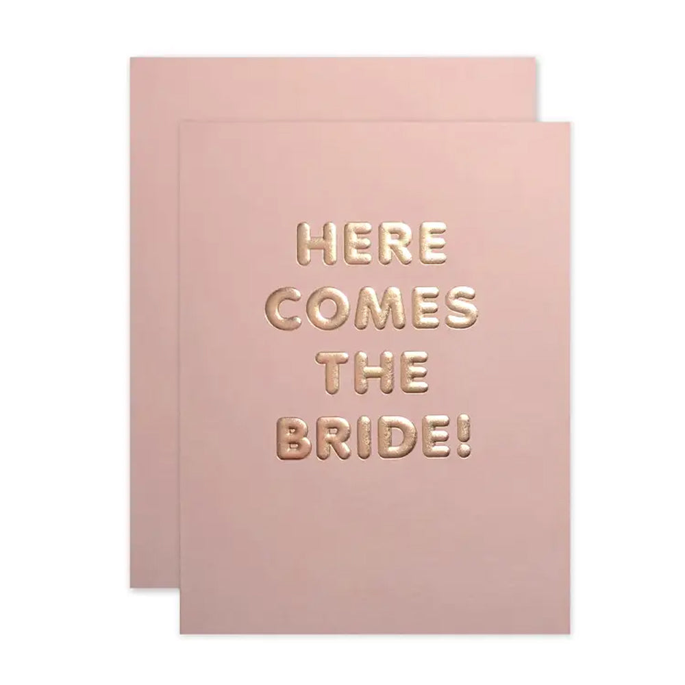 HERE COMES THE BRIDE CARD
