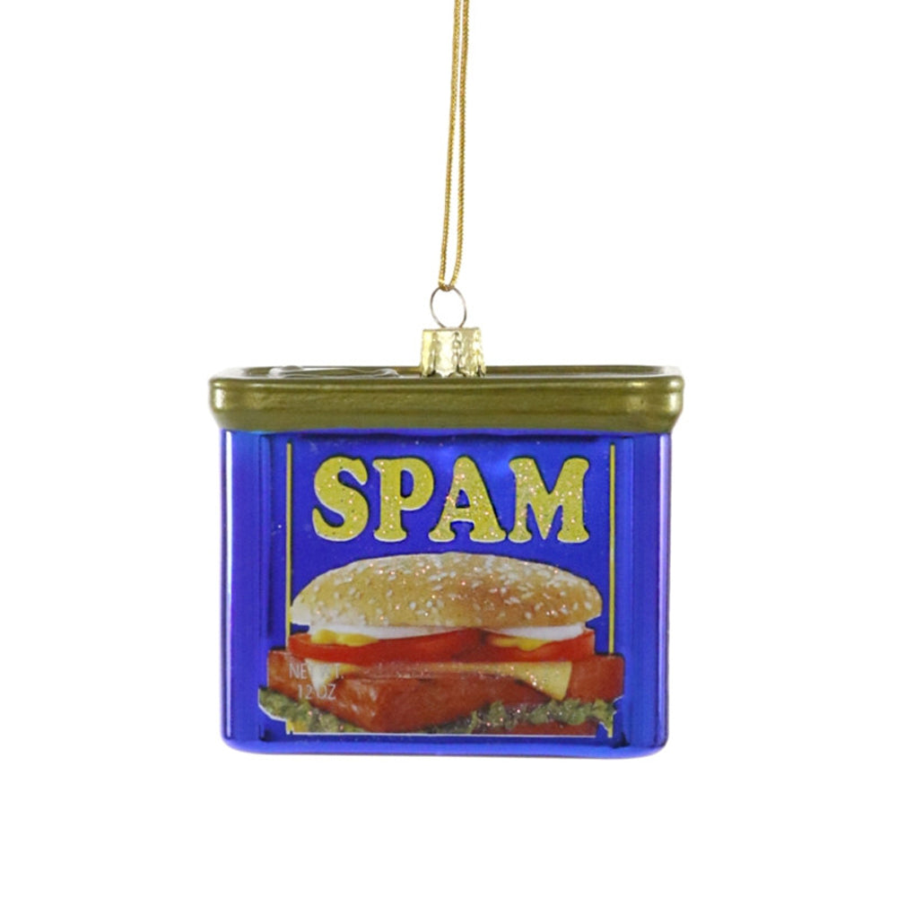 CANNED HAM GLASS ORNAMENT
