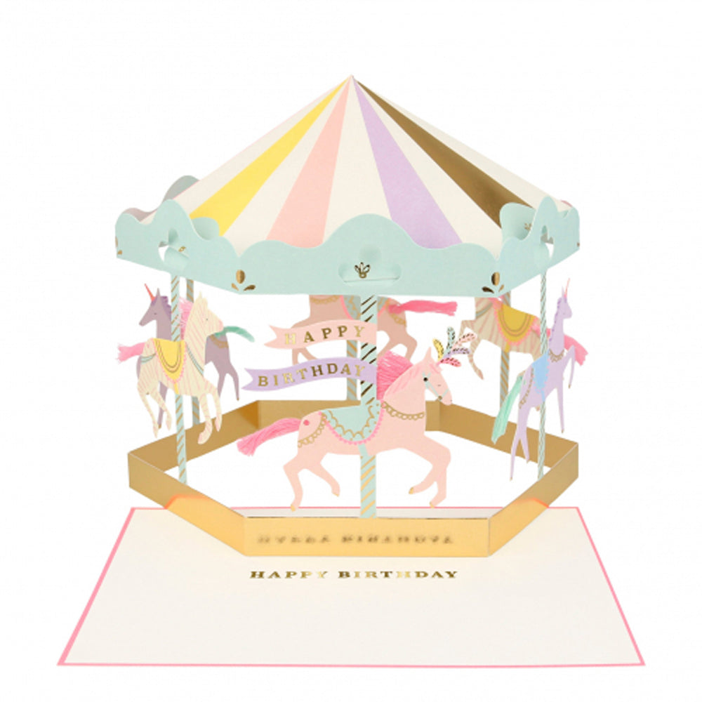 CAROUSEL STAND UP CARD