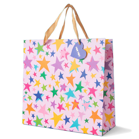 COLORFUL STARS LARGE GIFT BAG