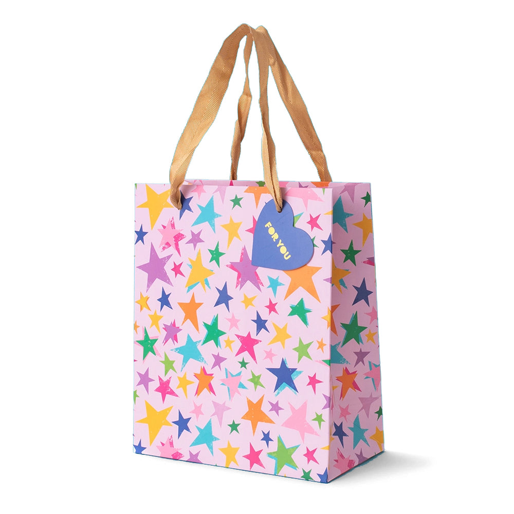 COLORFUL STARS MEDIUM GIFT BAG