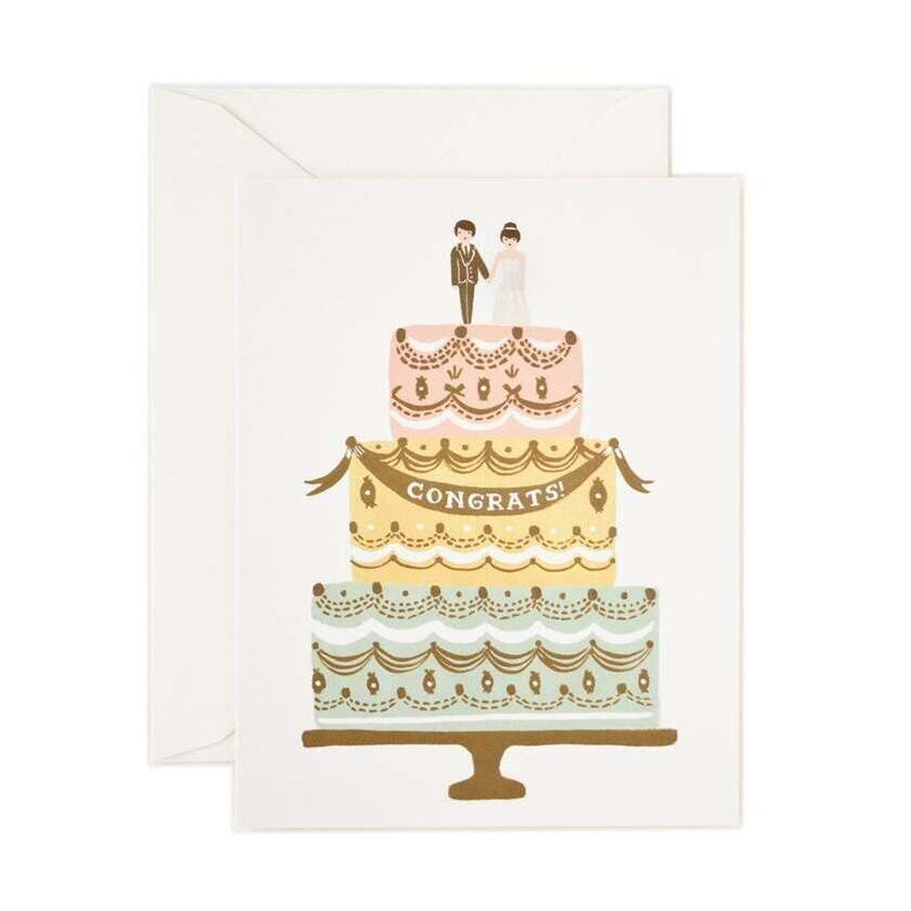 CONGRATS WEDDING CAKE CARD