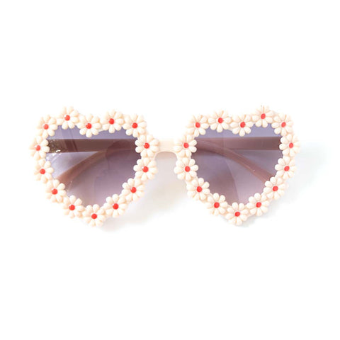 HEART DAISY CHAIN SUNNIES - CREAM