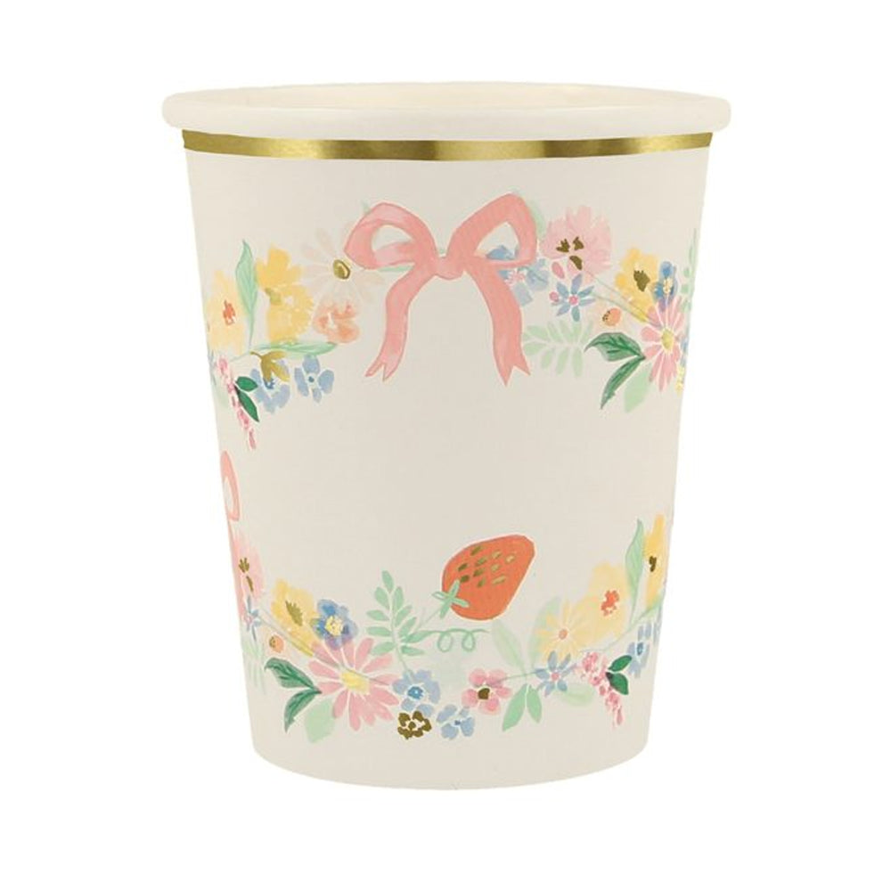 ELEGANT FLORAL CUPS