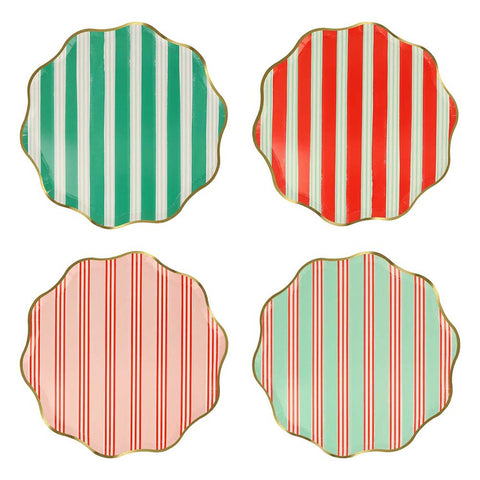 FESTIVE STRIPE SIDE PLATES