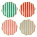 FESTIVE STRIPE SIDE PLATES