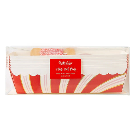 FOILED CANDY STRIPES LOAF PAN SET