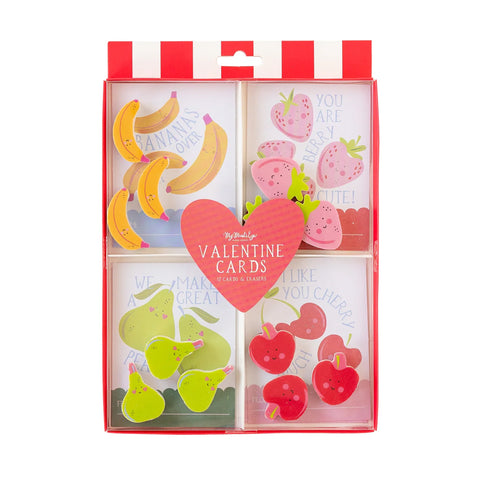 FRUITY ERASERS VALENTINE'S DAY CARDS