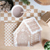 GINGERBREAD HOUSE SHAPED PLATES