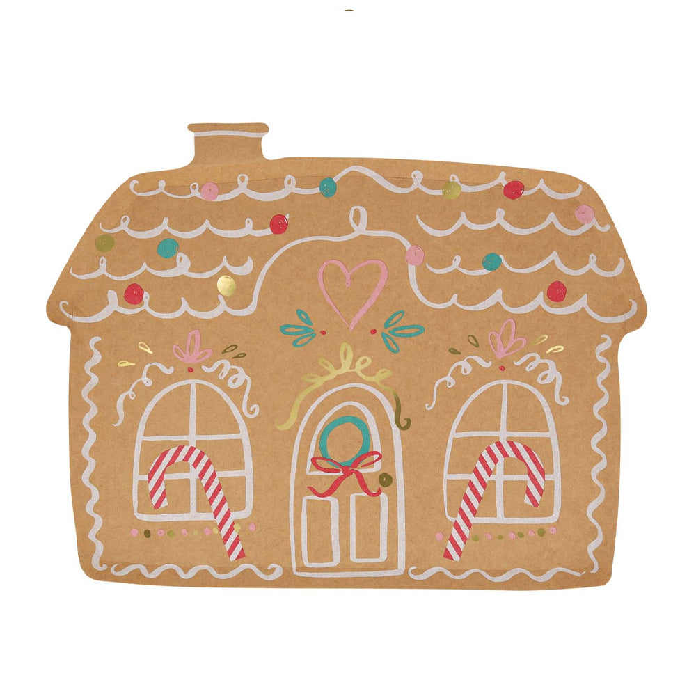 GINGERBREAD HOLIDAY HOUSE PLATES