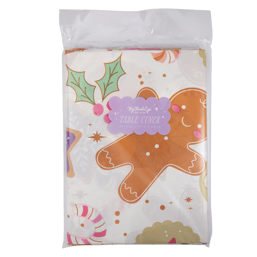 GINGERBREAD ICONS PAPER TABLE COVER