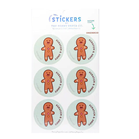 GINGERBREAD SCRATCH AND SNIFF STICKERS