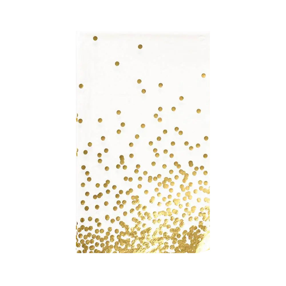 GOLD CONFETTI DINNER NAPKINS