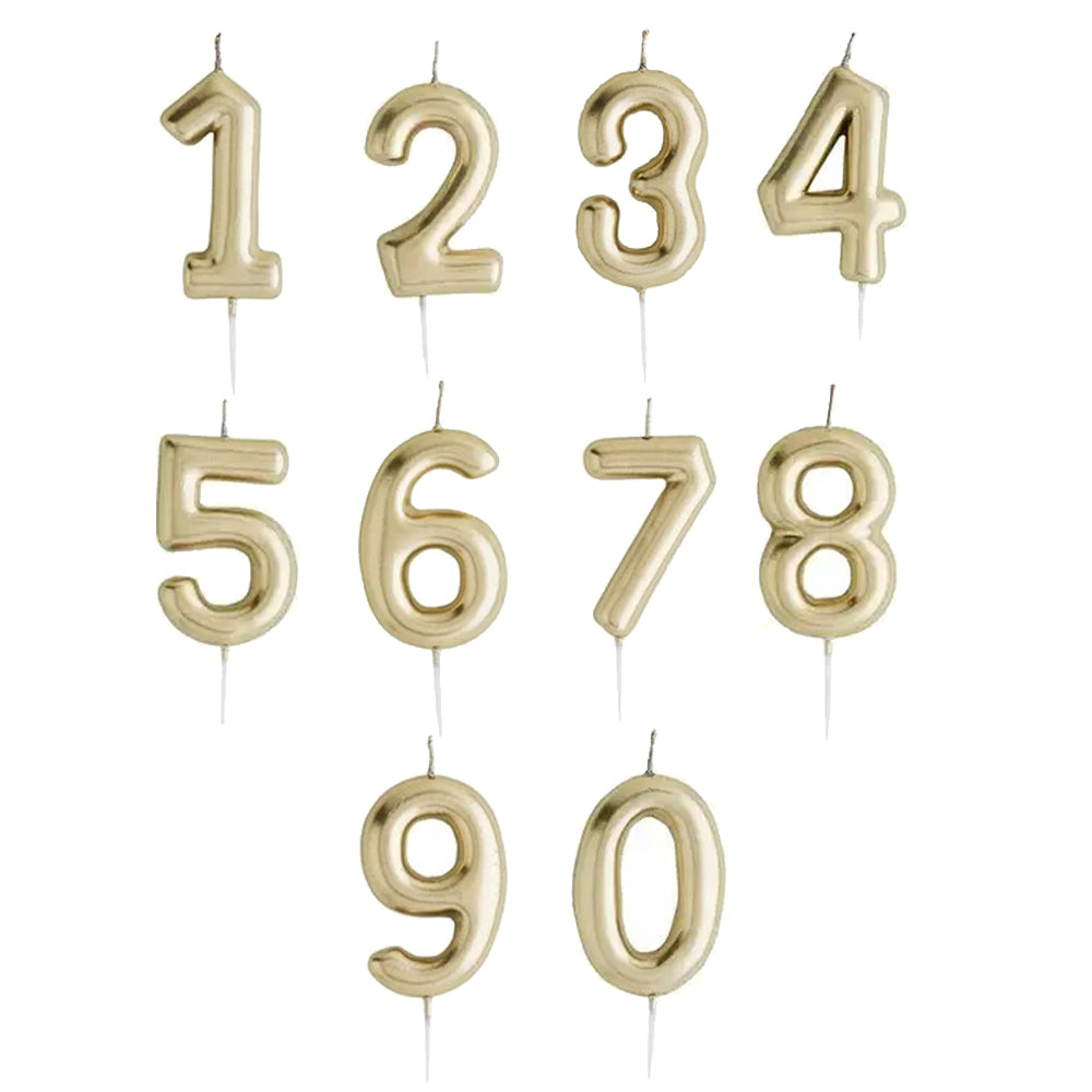 GOLD NUMBER CANDLE