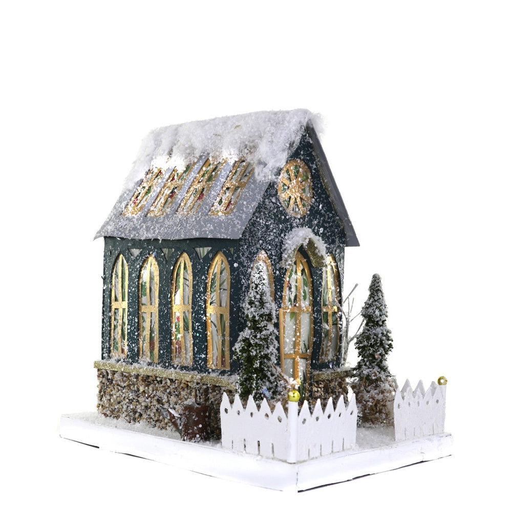 GREEN HOUSE MINIATURE DECOR HOUSE