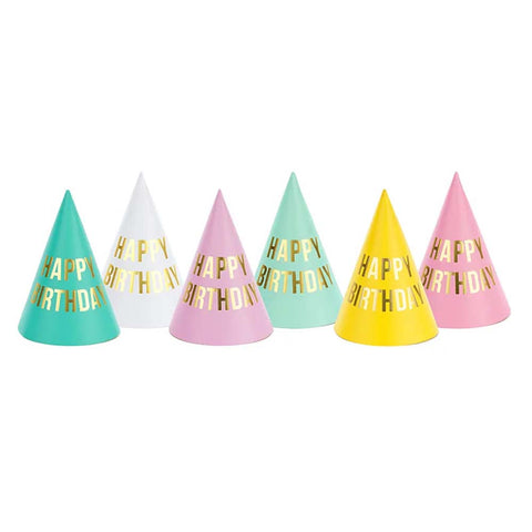 HAPPY BIRTHDAY MULTI PARTY HATS