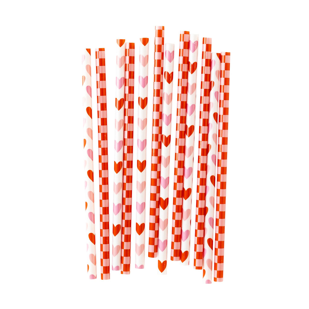 HEART YOU REUSABLE STRAWS