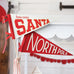 HERE COMES SANTA FELT PENNANT