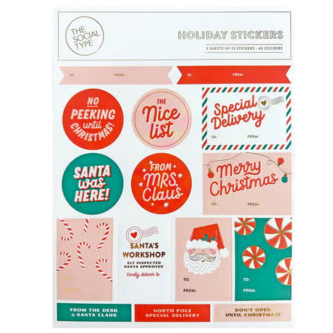 HOLIDAY STICKER SHEETS