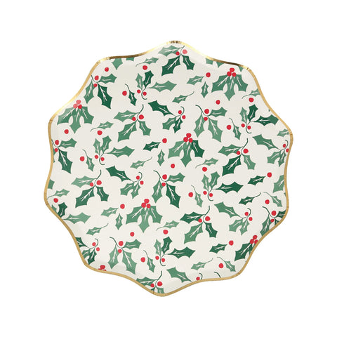 HOLLY PATTERN SIDE PLATES